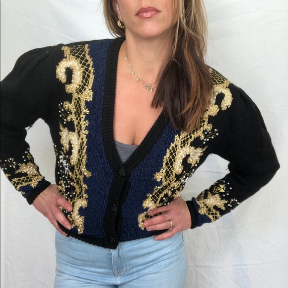 1990’s Vintage Roblin Sinkler Cardigan Sweater - Picture 2 of 14